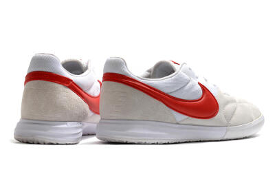 Nike Premier 2 Sala IC Low-Tops Football Shoes - Grey/White/Red