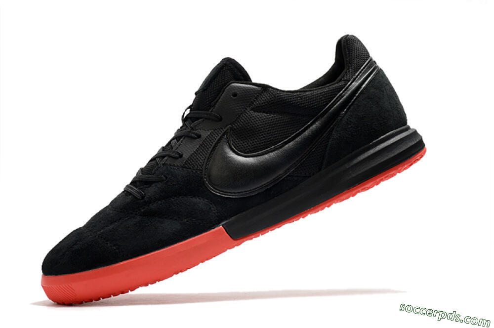 Nike Premier 2 Sala IC Low-Tops Football Shoes - Black/Red 5