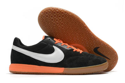 Nike Premier 2 Sala IC Low-Tops Football Shoes - Black/White/Brown