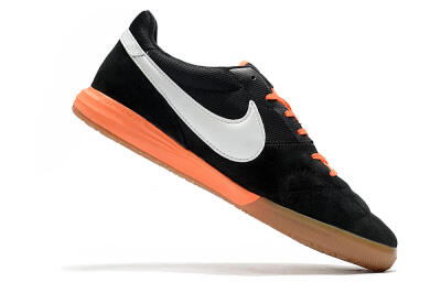 Nike Premier 2 Sala IC Low-Tops Football Shoes - Black/White/Brown