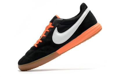 Nike Premier 2 Sala IC Low-Tops Football Shoes - Black/White/Brown