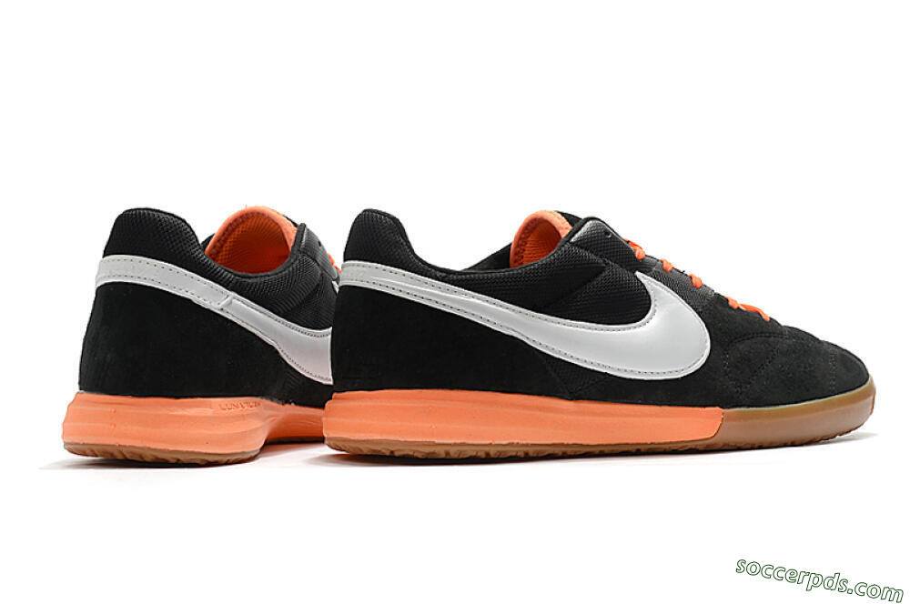 Nike Premier 2 Sala IC Low-Tops Football Shoes - Black/White/Brown 6