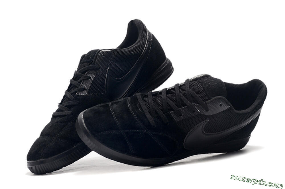 Nike Premier 2 Sala IC Low-Tops Football Shoes - Black/Black 6