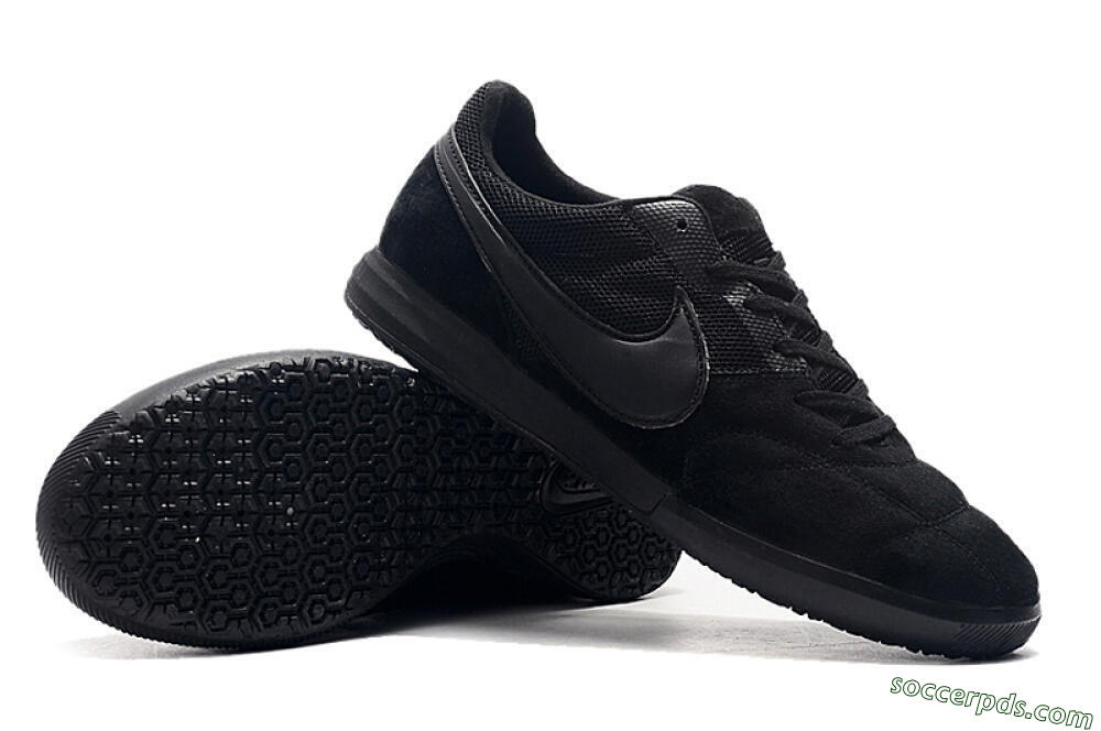Nike Premier 2 Sala IC Low-Tops Football Shoes - Black/Black 4