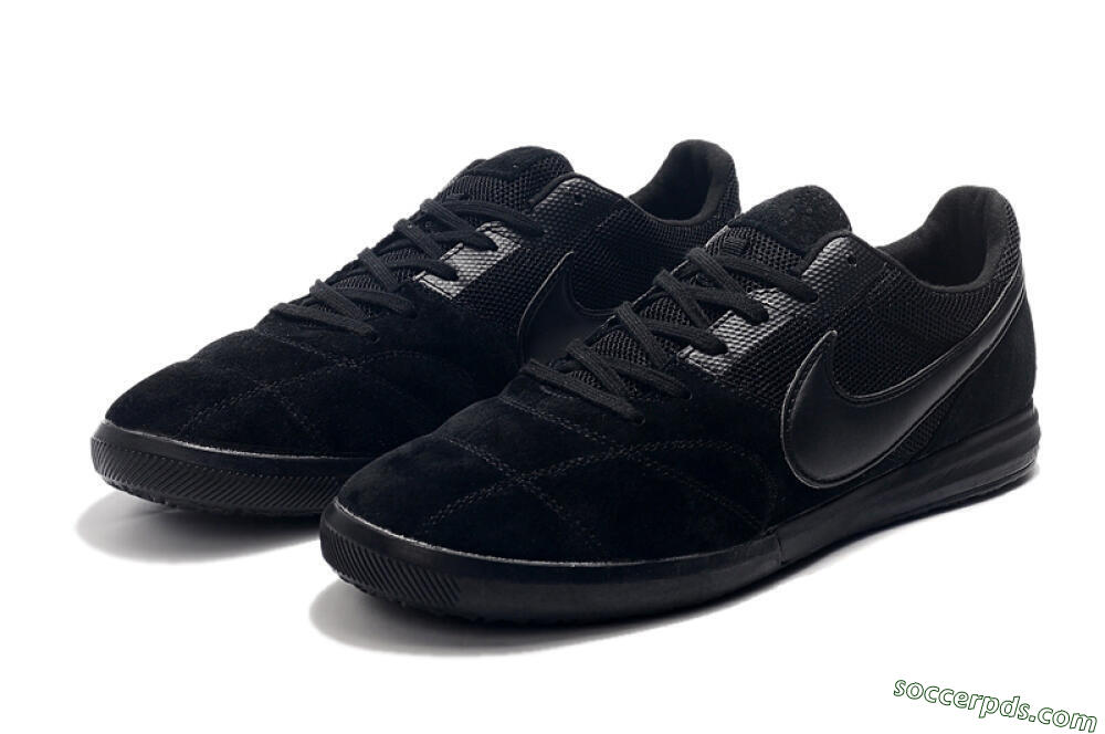 Nike Premier 2 Sala IC Low-Tops Football Shoes - Black/Black 5