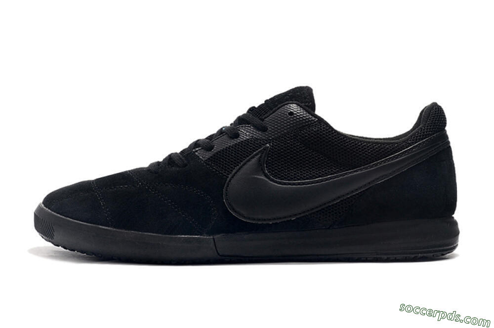 Nike Premier 2 Sala IC Low-Tops Football Shoes - Black/Black 2