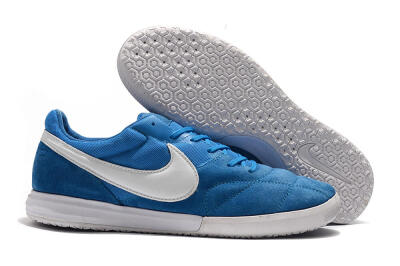 Nike Premier 2 Sala IC Low-Tops Football Shoes - Blue/White