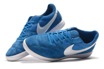 Nike Premier 2 Sala IC Low-Tops Football Shoes - Blue/White