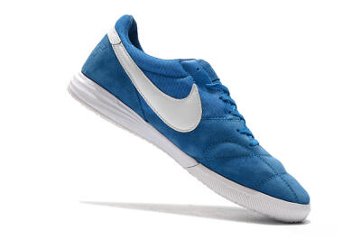 Nike Premier 2 Sala IC Low-Tops Football Shoes - Blue/White