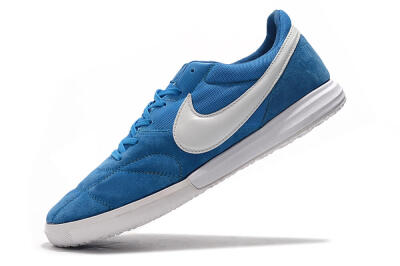 Nike Premier 2 Sala IC Low-Tops Football Shoes - Blue/White