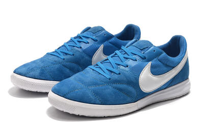 Nike Premier 2 Sala IC Low-Tops Football Shoes - Blue/White