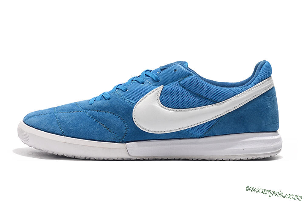 Nike Premier 2 Sala IC Low-Tops Football Shoes - Blue/White 2