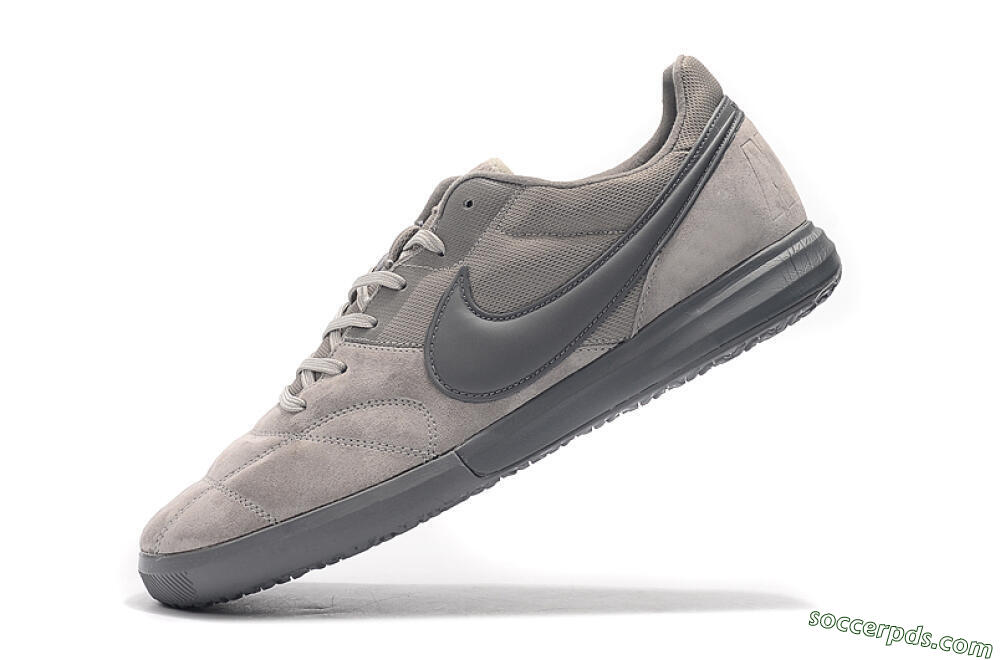 Nike Premier 2 Sala IC Low-Tops Football Shoes - Grey/Grey 8