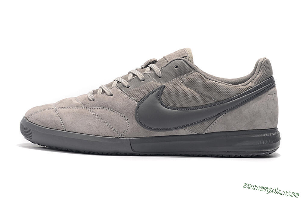 Nike Premier 2 Sala IC Low-Tops Football Shoes - Grey/Grey 2