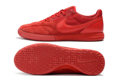 Nike Premier 2 Sala IC Low-Tops Football Shoes - Red/Red