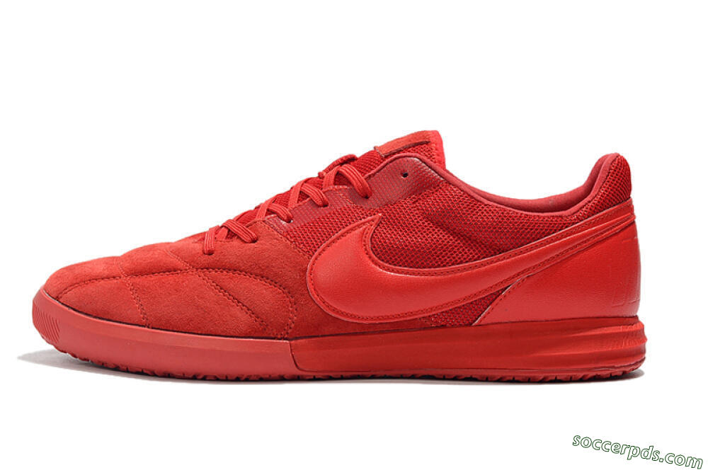Nike Premier 2 Sala IC Low-Tops Football Shoes - Red/Red 2