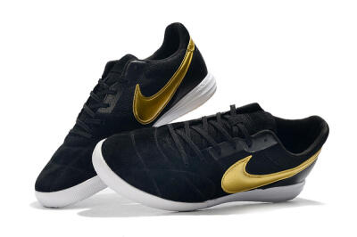 Nike Premier 2 Sala IC Low-Tops Football Shoes - Black/Gold/White