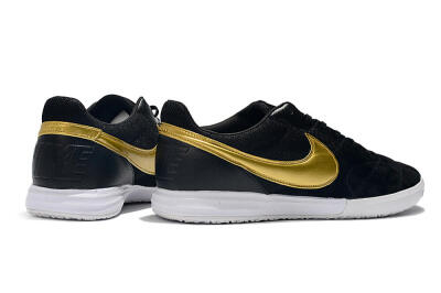 Nike Premier 2 Sala IC Low-Tops Football Shoes - Black/Gold/White