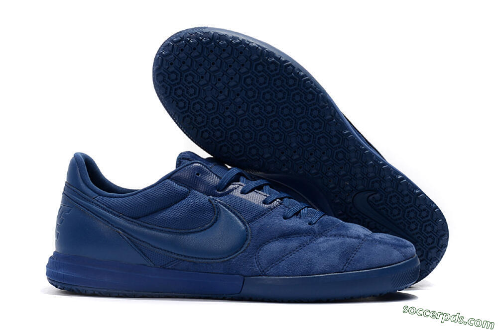 Nike Premier 2 Sala IC Low-Tops Football Shoes - Blue/Blue 1