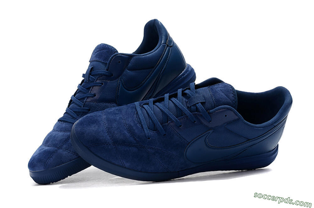 Nike Premier 2 Sala IC Low-Tops Football Shoes - Blue/Blue 6