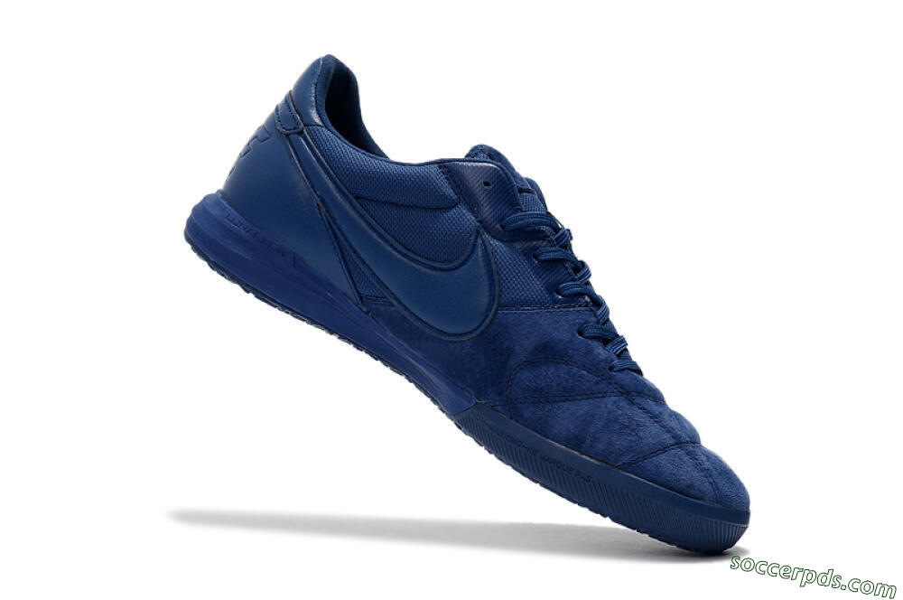 Nike Premier 2 Sala IC Low-Tops Football Shoes - Blue/Blue 7