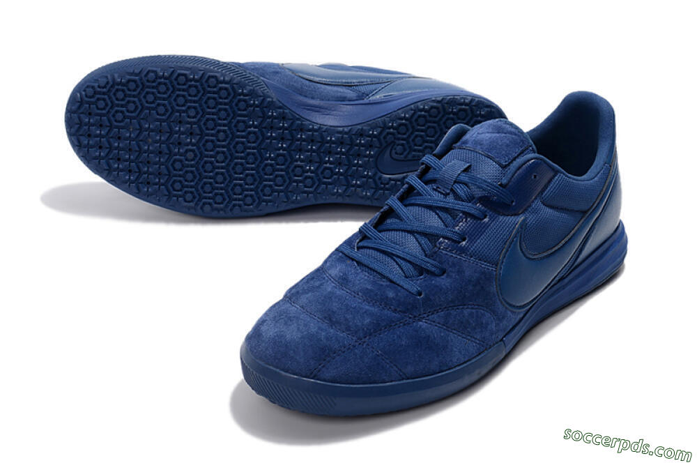 Nike Premier 2 Sala IC Low-Tops Football Shoes - Blue/Blue 3