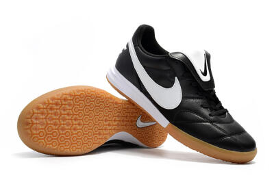 Nike Premier 2 Sala IC Low-Tops Football Shoes - Black/White/Brown