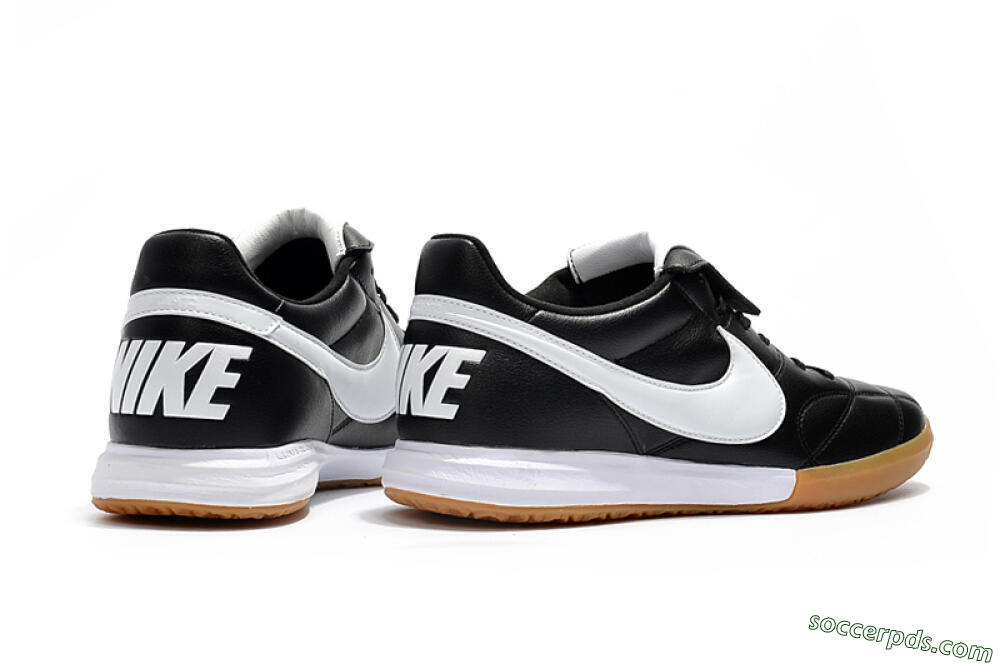 Nike Premier 2 Sala IC Low-Tops Football Shoes - Black/White/Brown 9