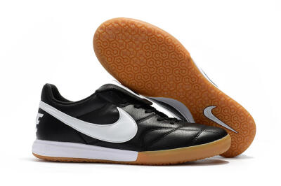 Nike Premier 2 Sala IC Low-Tops Football Shoes - Black/White/Brown
