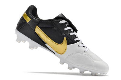 Nike The Premier 3 FG Low-Tops Football Boots - White/Gold/Black