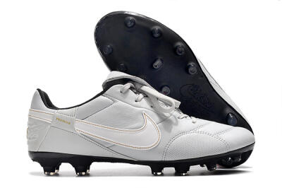 Nike The Premier 3 FG Low-Tops Football Boots - Grey/White/Black