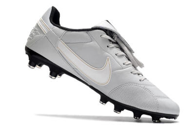 Nike The Premier 3 FG Low-Tops Football Boots - Grey/White/Black
