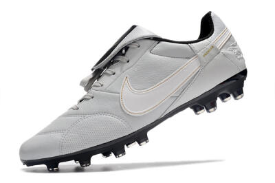 Nike The Premier 3 FG Low-Tops Football Boots - Grey/White/Black