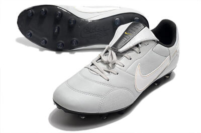 Nike The Premier 3 FG Low-Tops Football Boots - Grey/White/Black