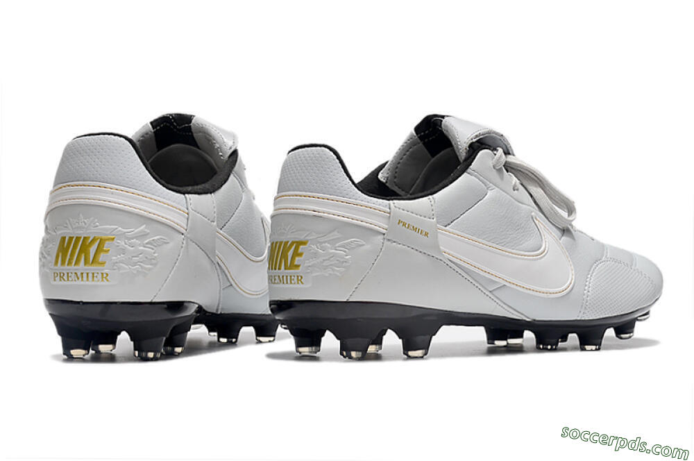 Nike The Premier 3 FG Low-Tops Football Boots - Grey/White/Black 6