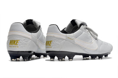 Nike The Premier 3 FG Low-Tops Football Boots - Grey/White/Black