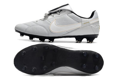 Nike The Premier 3 FG Low-Tops Football Boots - Grey/White/Black