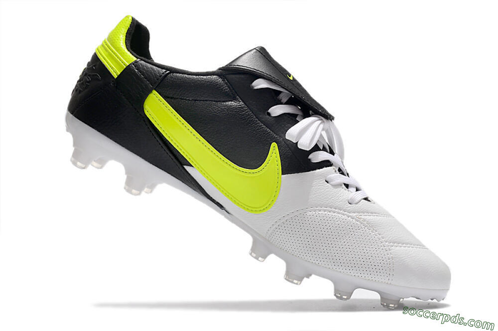 Nike The Premier 3 FG Low-Tops Football Boots - White/Yellow/Black 4