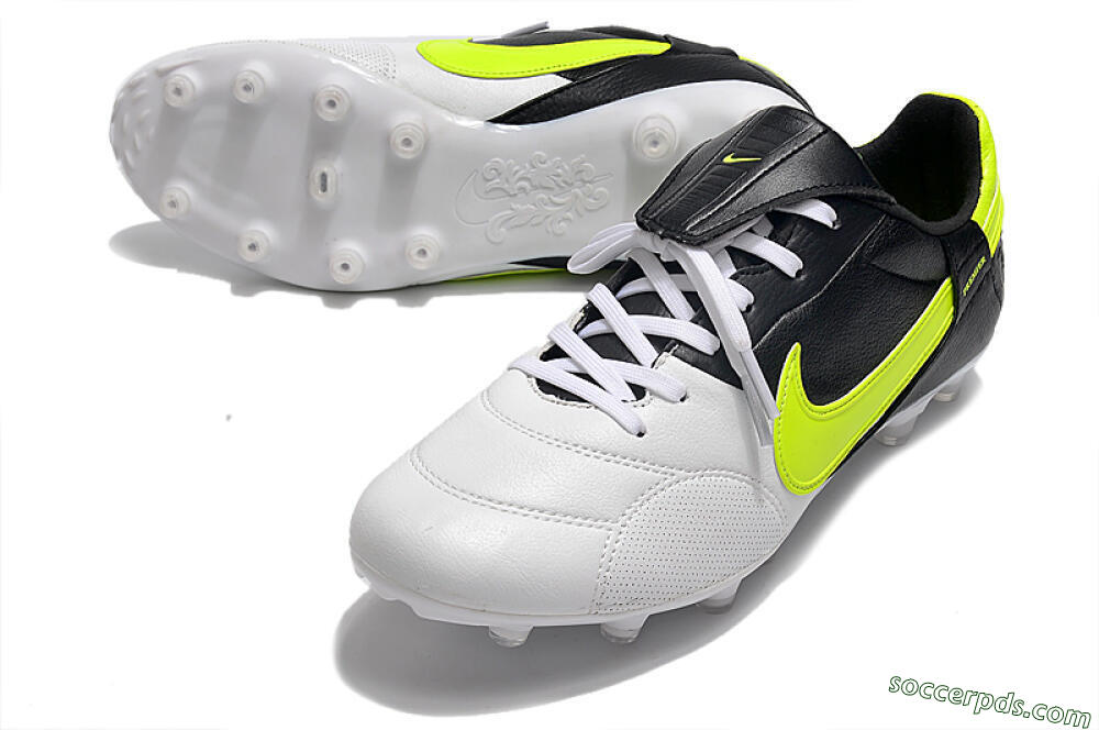 Nike The Premier 3 FG Low-Tops Football Boots - White/Yellow/Black 3