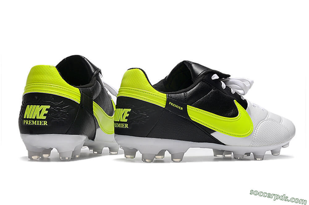 Nike The Premier 3 FG Low-Tops Football Boots - White/Yellow/Black 6
