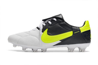 Nike The Premier 3 FG Low-Tops Football Boots - White/Yellow/Black