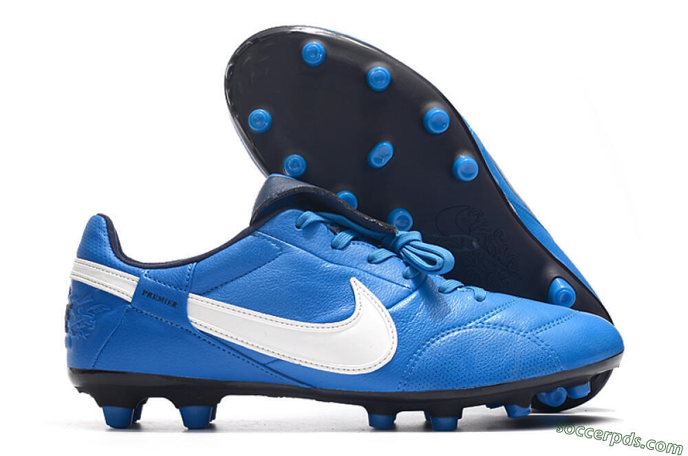 Nike The Premier 3 FG Low-Tops Football Boots - Blue/White/Black 1