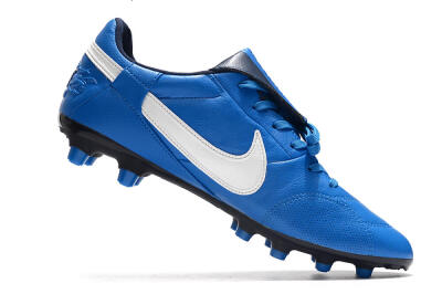 Nike The Premier 3 FG Low-Tops Football Boots - Blue/White/Black