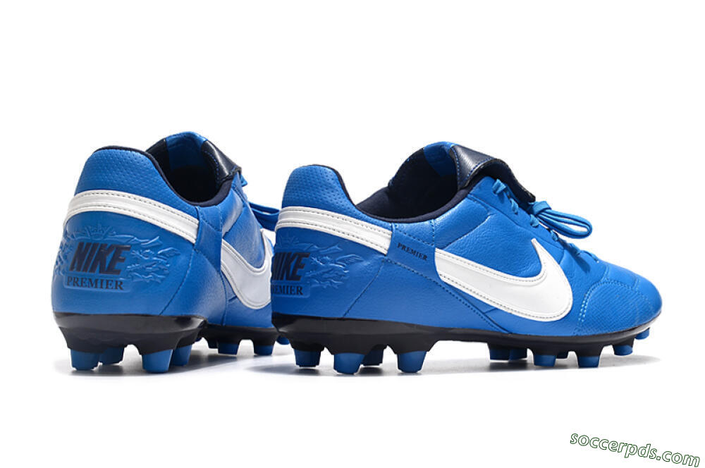 Nike The Premier 3 FG Low-Tops Football Boots - Blue/White/Black 6