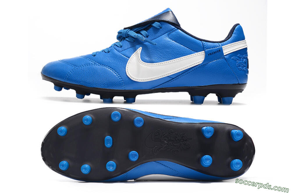 Nike The Premier 3 FG Low-Tops Football Boots - Blue/White/Black 0