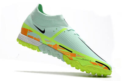 Nike Phantom GT Pro TF High-Tops Football Shoes - Jade/Yellow/Orange/Black