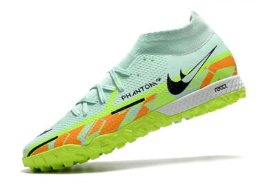 Nike Phantom GT Pro TF High-Tops Football Shoes - Jade/Yellow/Orange/Black