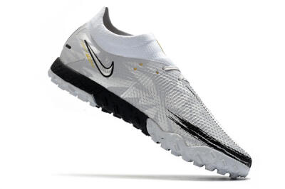 Nike Phantom GT Pro TF High-Tops Football Shoes - Silver/Black/Yellow