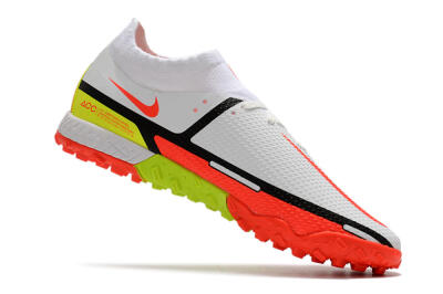 Nike Phantom GT Pro TF High-Tops Football Shoes - White/Black/Red/Yellow