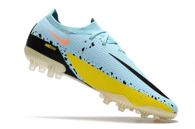 Nike Phantom GT Elite AG Low-Tops Football Boots - Blue/Yellow/Pink